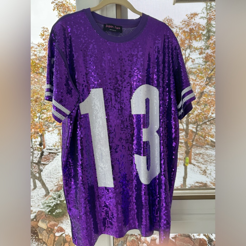 Swift 13 sequin jersey midnights dress
